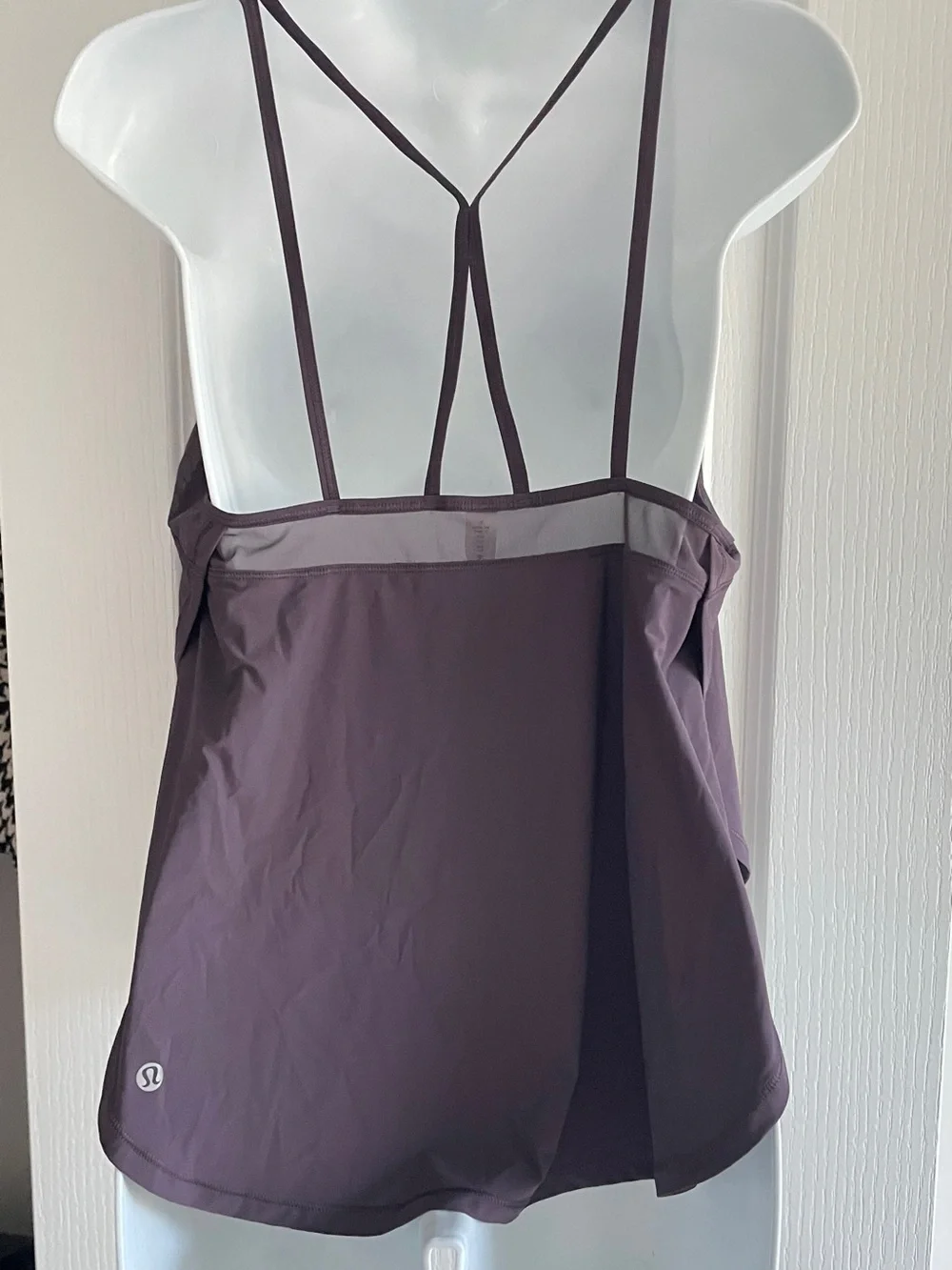 lululemon athletica Purple Strappy Mesh-Back Sports Tank